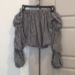 Under the Shoulder Ruffle Blouse